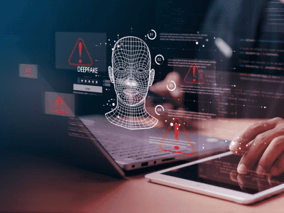 Ilustracja do artykułu: Deepfake i syntetyczne tożsamości: jak AI stała się narzędziem cyberprzestępców