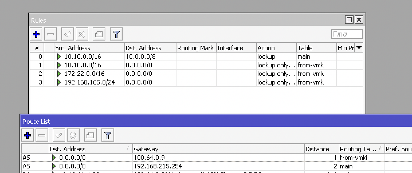 Implementacja dwóch tablic routingu, jedna lokalna druga pod publiczne IP z OVH
